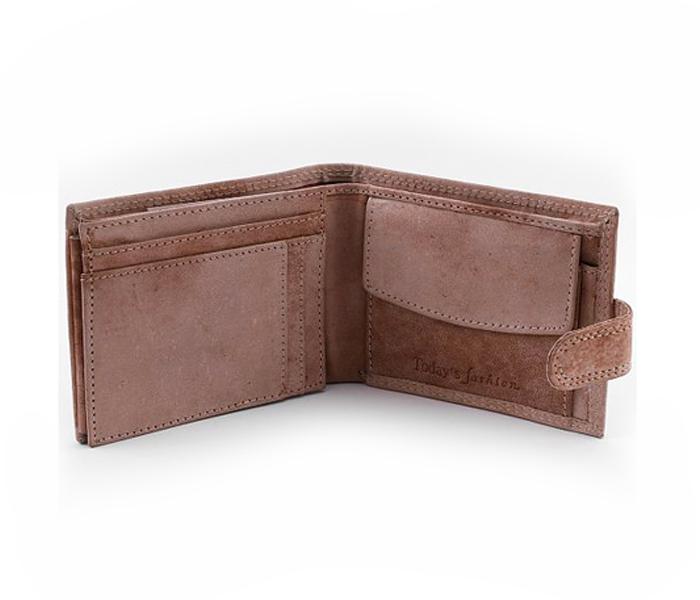 Today&#039;s Fashion Beige Leather Wallet For Men - TF 218 BG - Zoom Image 3