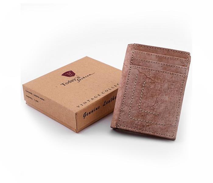 Today&#039;s Fashion Beige Leather Wallet for Men - TF 214 BG - Zoom Image 1