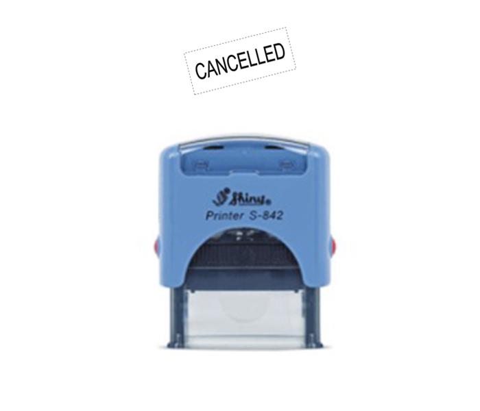 Shiny STC19 CANCELLED Self-Inked Readymade Stamp - Zoom Image