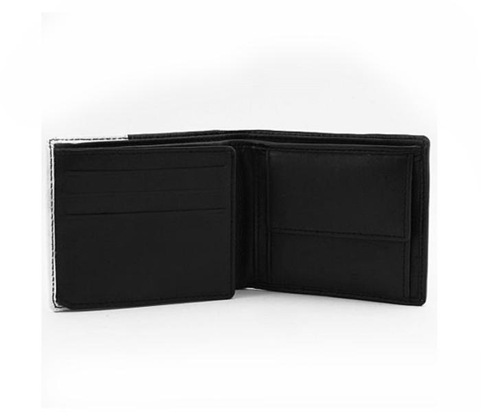 Today&#039;s Fashion White and Black Leather Wallet For Men - TF T5 WBK - Zoom Image 4