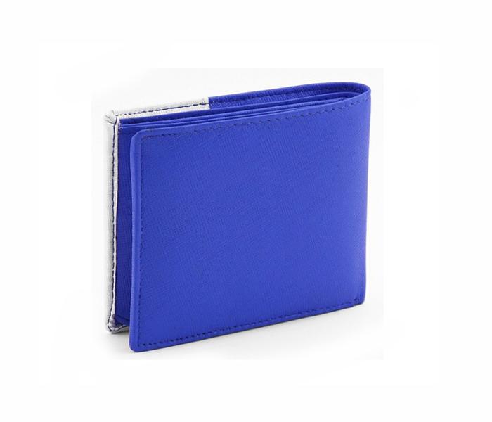 Today&#039;s Fashion White and Blue Leather Wallet For Men - TF T5 WBU - Zoom Image 3