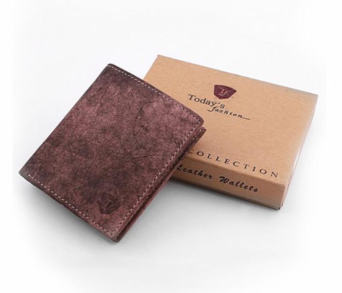 Today&#039;s Fashion Brown Leather Wallet For Men - TF 220 BRN - Zoom Image 1