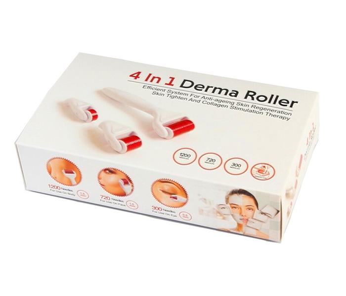 4 In 1 Derma Roller Set 0.5mm 1.0mm 1.5mm Titanium Micro Needles With Travel Case - Zoom Image 2