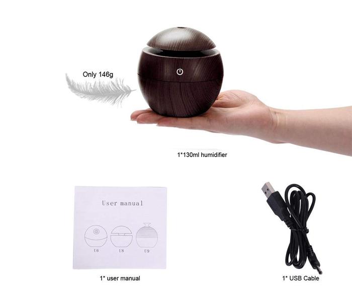 Mini Atomization Humidifier - Dark Brown - Zoom Image 3