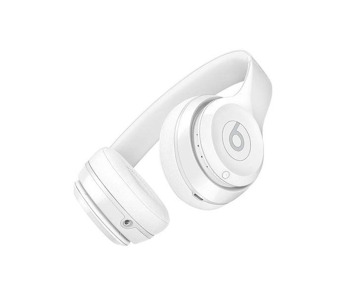 Apple MNEP2ZM/A Beats Solo3 Wireless On-Ear Headphones with Microphone - Gloss White - Zoom Image 5