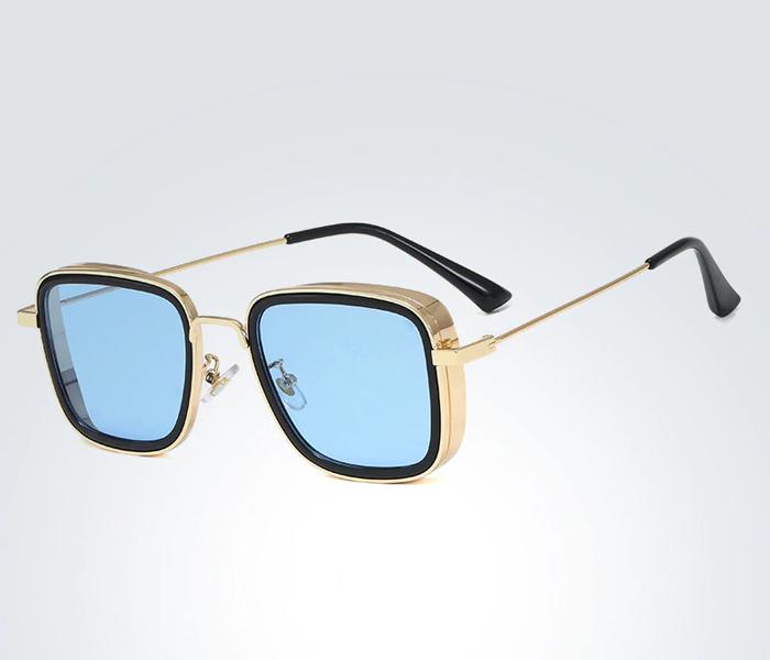 Kabir Singh Side Shield Design Sun Shades - Gold/Blue - Zoom Image 2