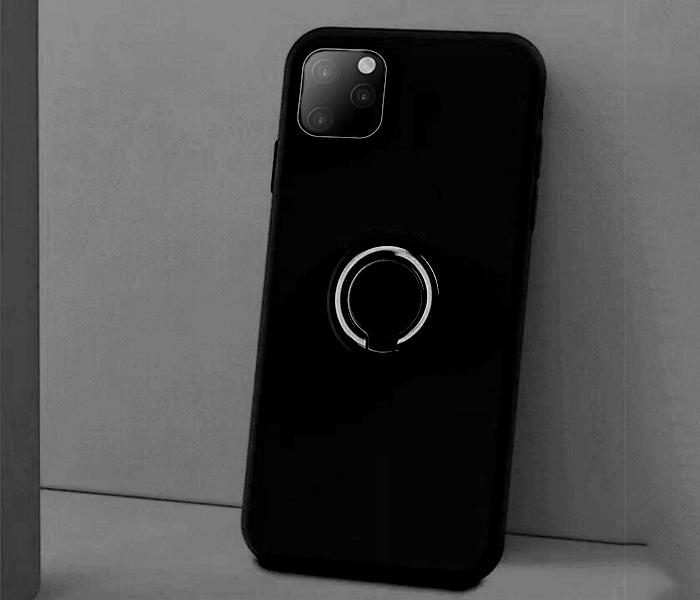 APPLE IPHONE 11 PRO MAX CASE WITH RING HOLDER - BLACK - Zoom Image