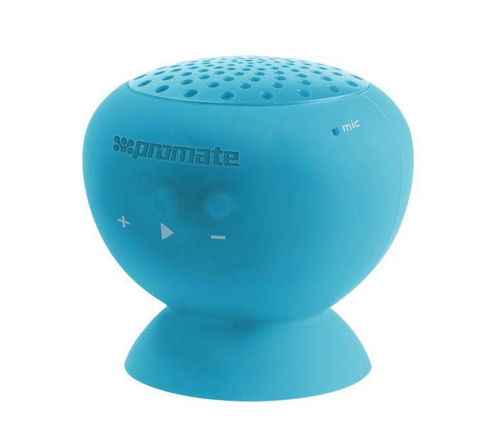 Promate Globo Mini Portable Wireless Stereo Speaker with Suction Cup - Blue - Zoom Image 5