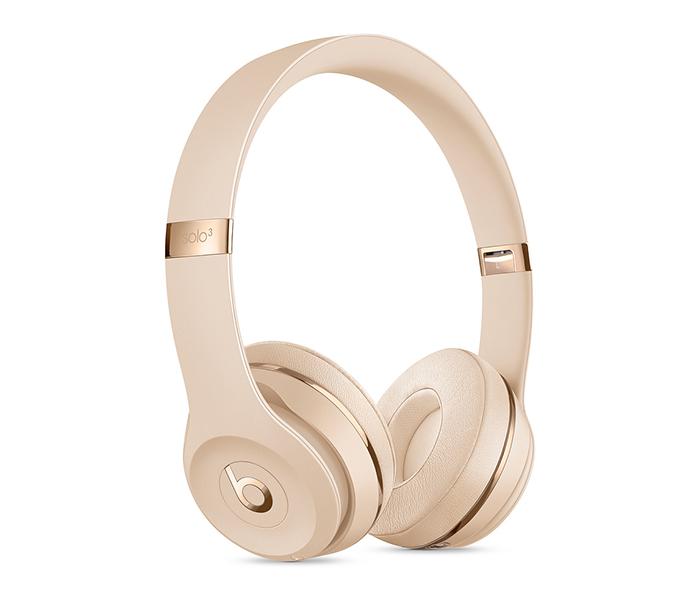 Apple MUH42ZM/A Beats Solo3 Wireless On-Ear Headphones with Microphone - Satin Gold - Zoom Image 5