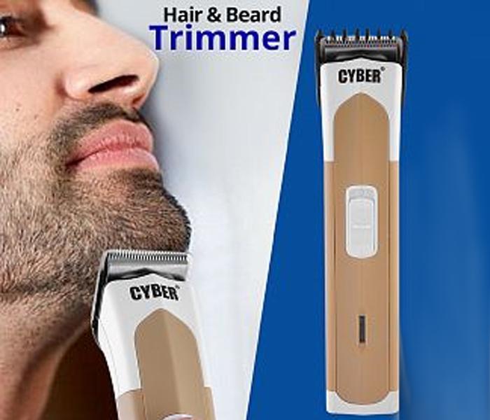 Cyber Rechargeable Cordless Hair & Beard Trimmer 3 Watts CYT-893 For Men - Zoom Image 1