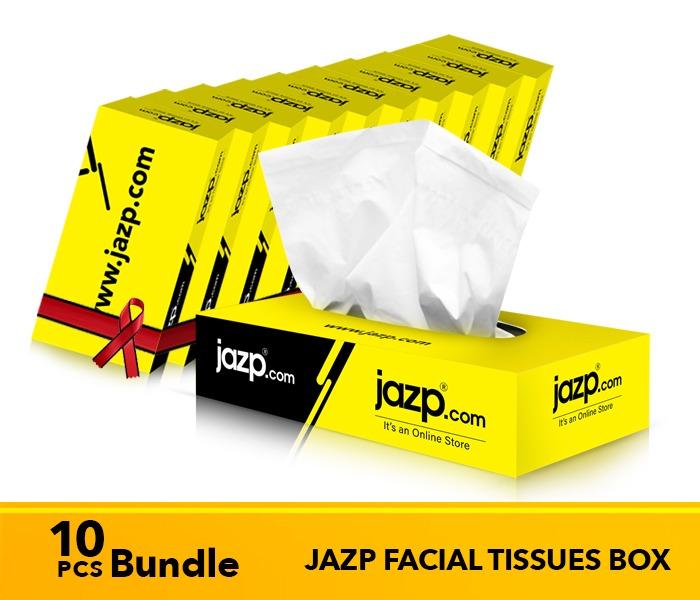 Jazp 10pc-100 Ply Soft facial Tissues Box - Zoom Image 1