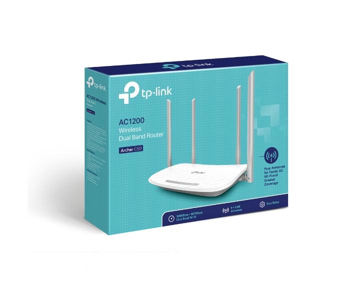 TP-Link Archer C50 Wireless Router, 1200 Mpbs, 4 Lan Port, Dual Band - Zoom Image 3