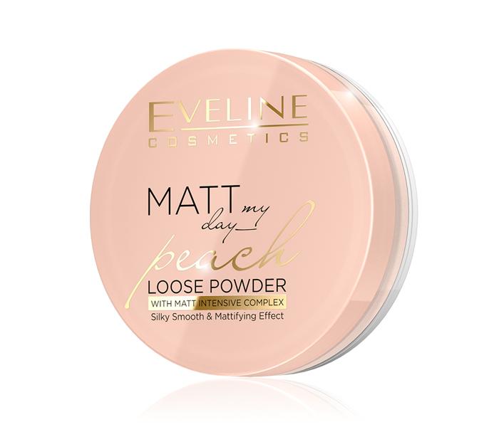 Eveline Cosmetics Matt My Day Peach Intensely Smoothing And Mattifying Loose Powder With Mattifying Complex - Zoom Image