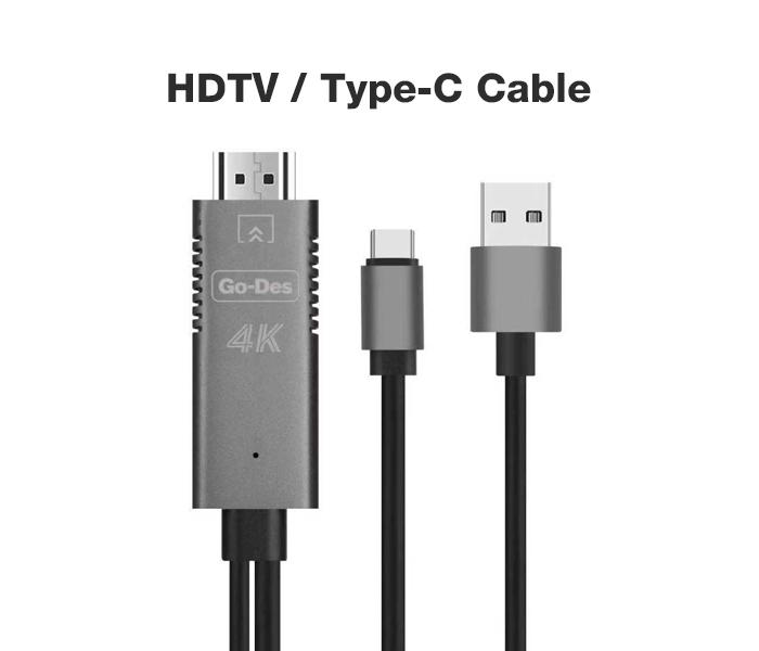 Go Des GD-8273 HDTV USB Type C Cable - Zoom Image