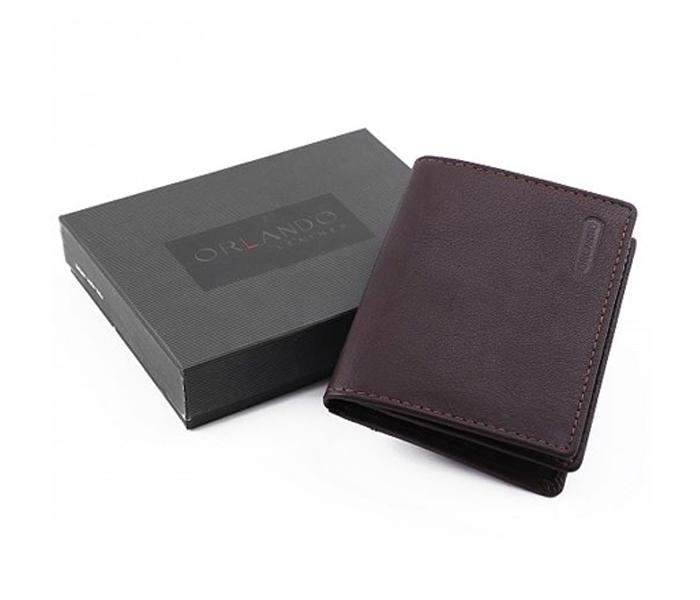 ORLANDO Brown Leather Wallet for Men - ORLANDO 219 BRN - Zoom Image 1