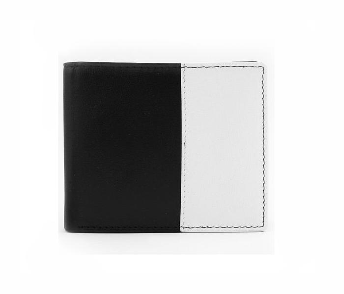 Today&#039;s Fashion White and Black Leather Wallet For Men - TF T5 WBK - Zoom Image 2