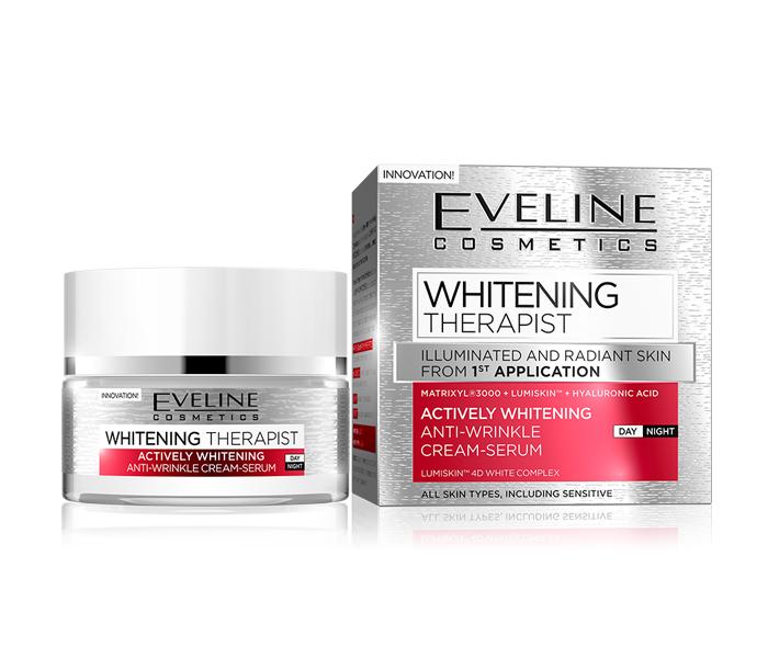 Eveline Cosmetics Actively Whitening Anti-Wrinkle Cream-Serum - Zoom Image