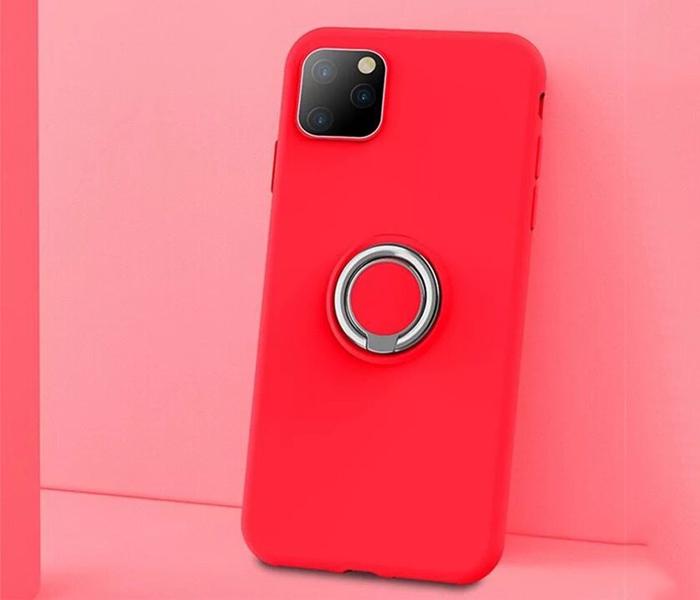 APPLE IPHONE 11 PRO MAX CASE WITH RING HOLDER - RED - Zoom Image