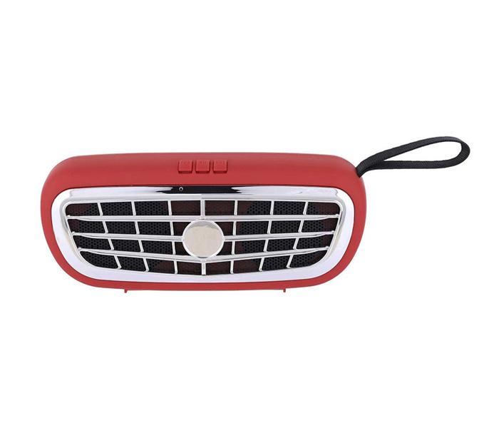 NBS-12 Mega Bass Car Grill Design 5W Bluetooth Speaker - Red - Zoom Image 1