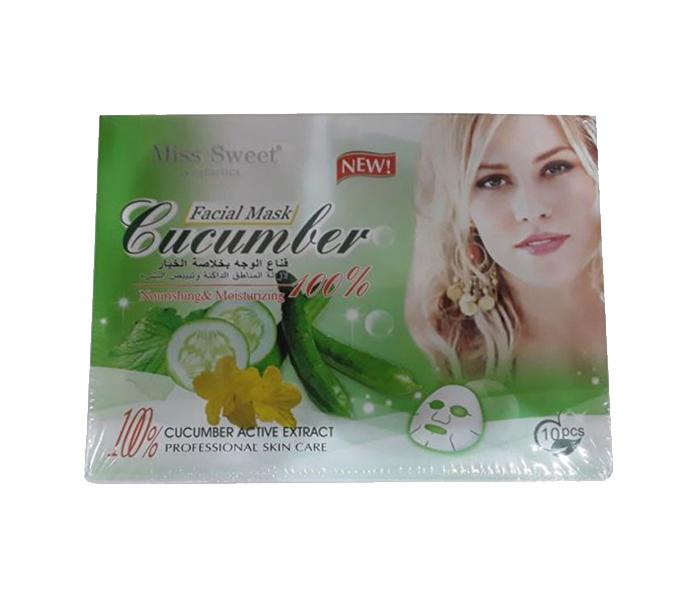 Miss Beauty Cucumber Facial Mask - 10 Pieces - Zoom Image