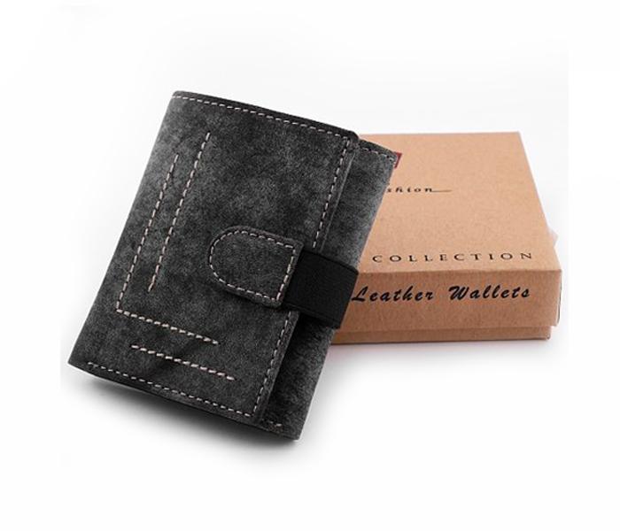 Todays Fashion Black Leather Wallet for Men - TF 213 BLK - Zoom Image 1