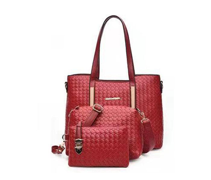 Ladies Luxury Bag 3 pcs Set JA072 - Red - Zoom Image 1