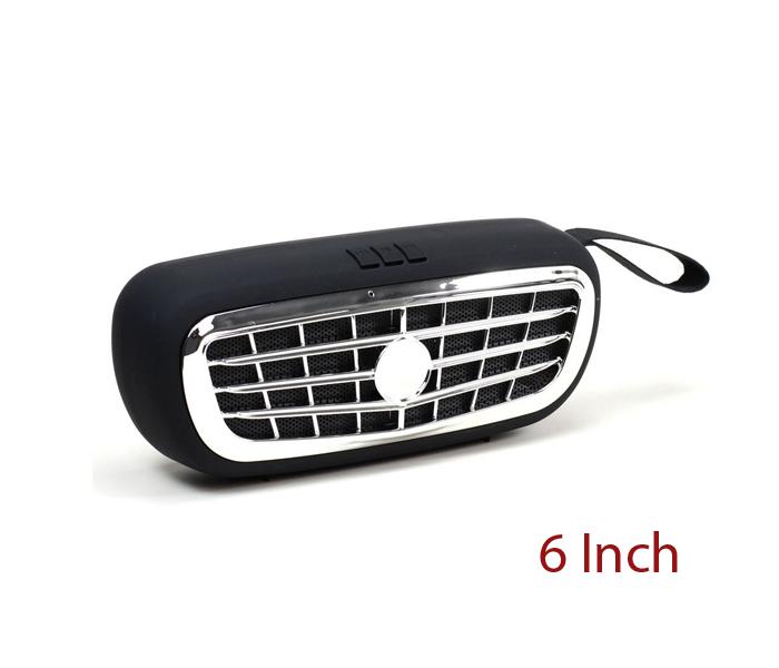 NBS-12 Mega Bass Car Grill Design 5W Bluetooth Speaker - Black - Zoom Image 2