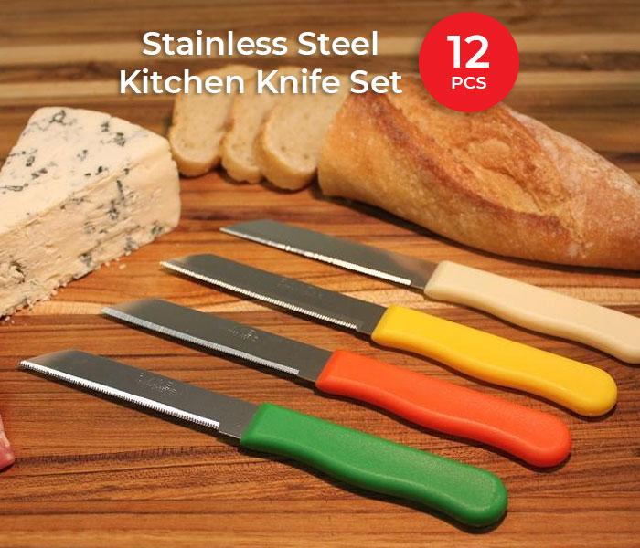 Stainless Steel Kitchen Knife Set - 12 pcs JA039 - Zoom Image 2