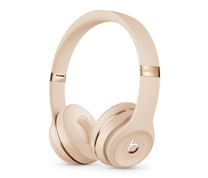 Apple MUH42ZM/A Beats Solo3 Wireless On-Ear Headphones with Microphone - Satin Gold - Zoom Image 3