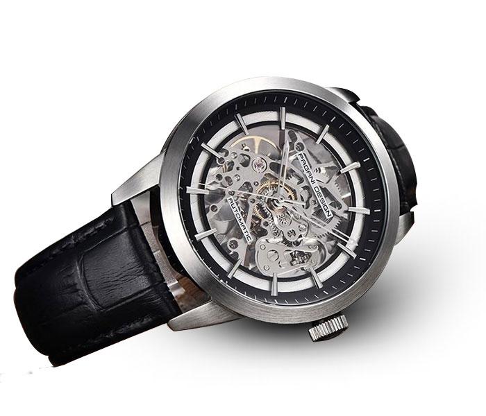 Pagani Design 1638 Automatic Watch For Men - Black and Silver - Zoom Image 3