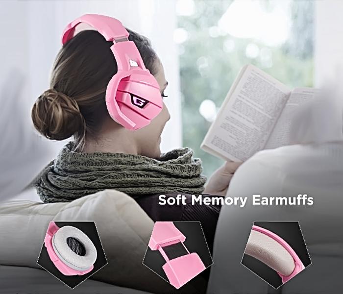 Onikuma K5 Gaming Headphone - Pink - Zoom Image 5