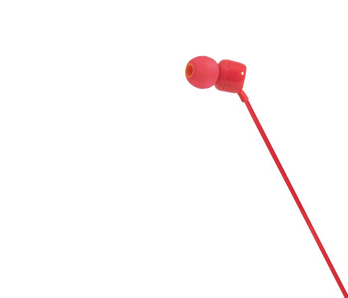 JBL Tune 110 In-Ear Headphones with Microphone - Red - Zoom Image 2