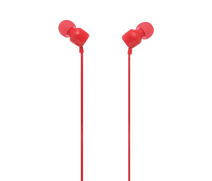 JBL Tune 110 In-Ear Headphones with Microphone - Red - Zoom Image 5