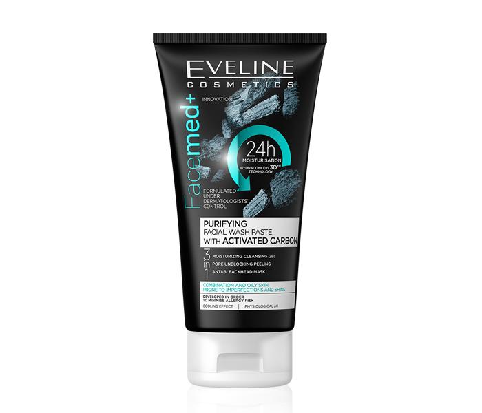 Eveline Cosmetics Purifying Facial Wash Paste With Activated Carbon - Zoom Image