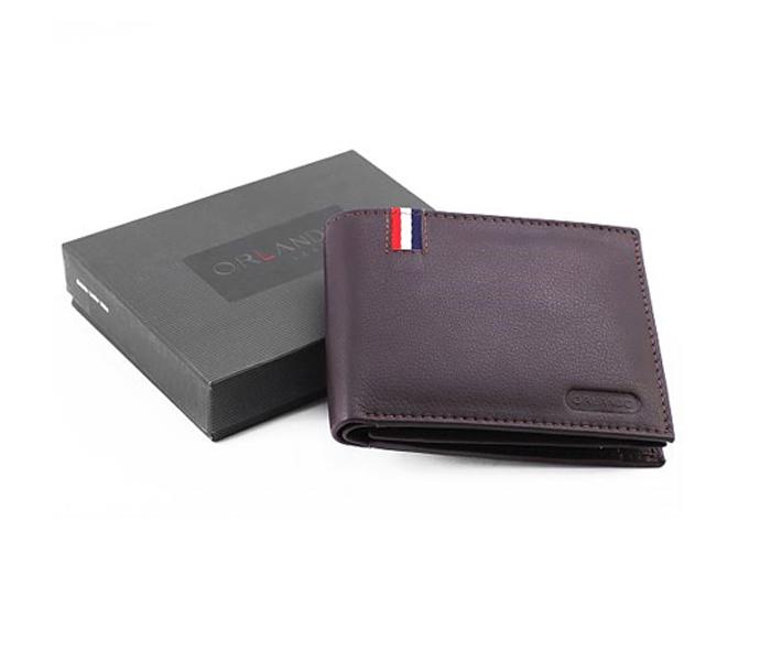 ORLANDO Leather Wallet for Men - ORLANDO 218 BRN - Zoom Image 3