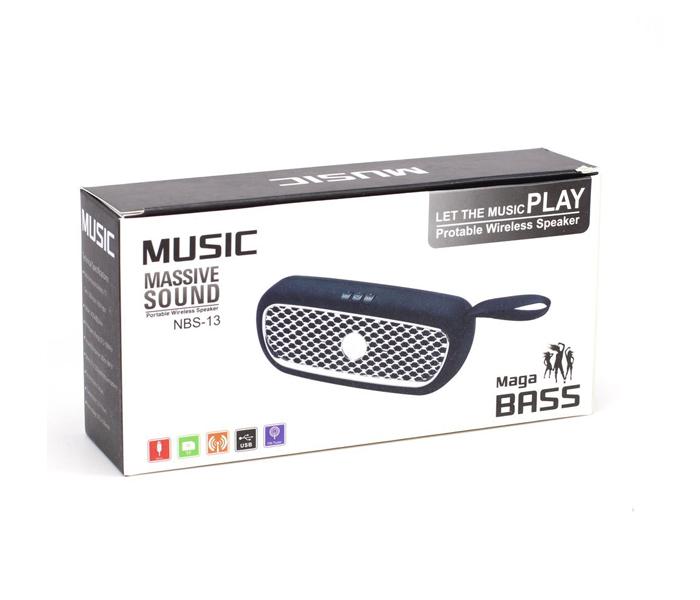 NBS-12 Mega Bass Car Grill Design 5W Bluetooth Speaker - Black - Zoom Image 3