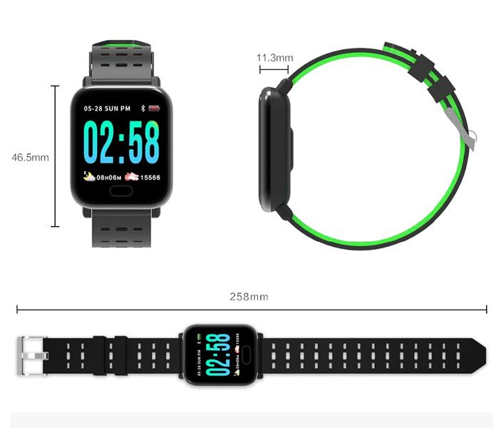 Lerbyee A6 smartwatch  - green - Zoom Image 2