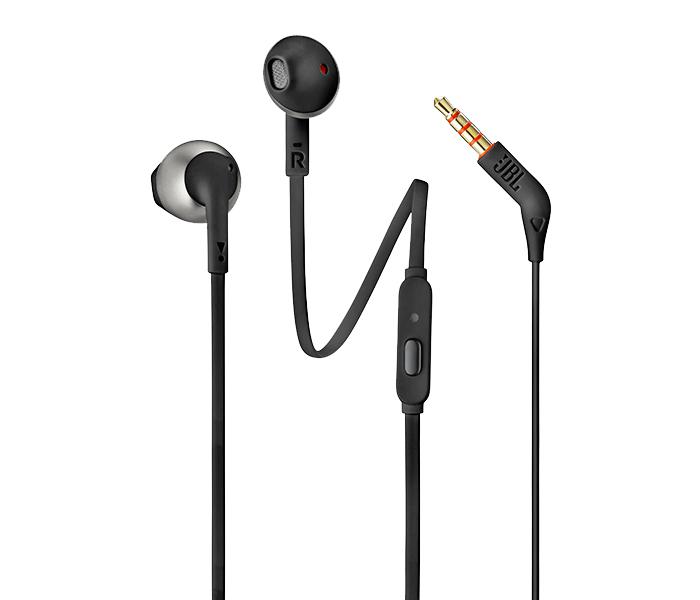 JBL T205 Headphones with Microphone - Black - Zoom Image 3