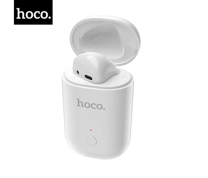 Hoco E39 Wireless Earphone with Mic - White - Zoom Image 1