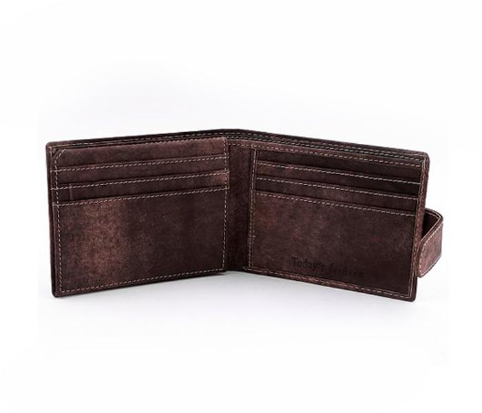 Today&#039;s Fashion Brown Leather Wallet for Men - TF 211 BRN - Zoom Image 4