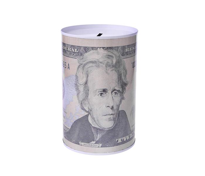 Creative Euro Dollar Metal Cylinder Piggy Bank Saving Money Box Home Decoration - Zoom Image 4