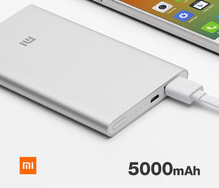 Xiaomi Mi 5000mah PowerBank 2 - Silver - Zoom Image 1