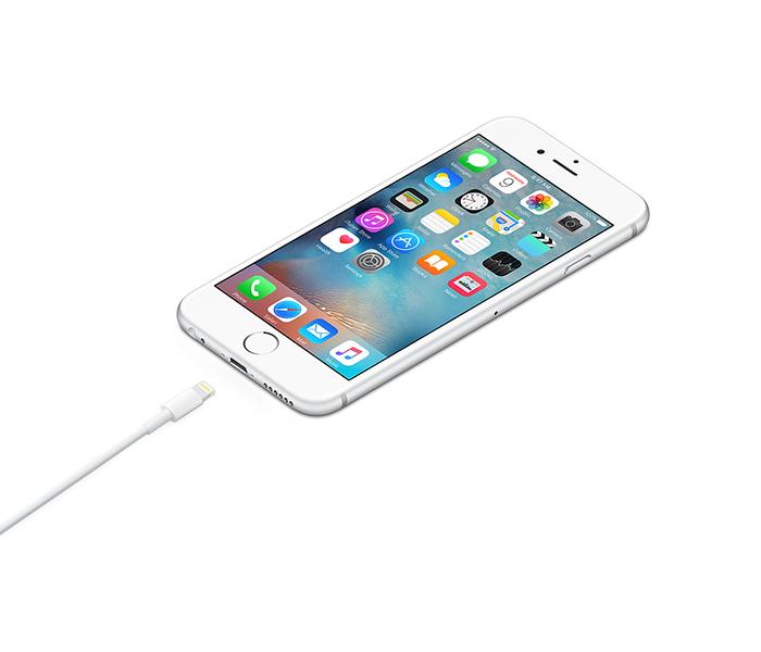 Apple ME291ZM/A 0.5m Lightning to USB Cable - White - Zoom Image 2