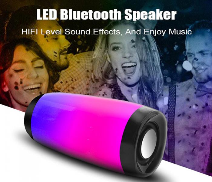 10 Watts Wireless Bluetooth Speaker With Colorful LED Light JA171 - Multi Color - Zoom Image 6