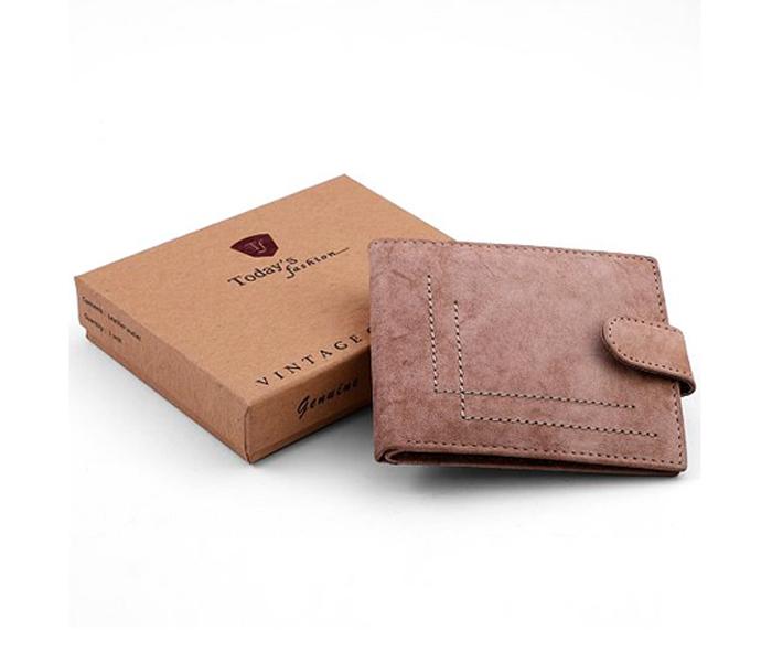 Today&#039;s Fashion Beige Leather Wallet for Men - TF 211 BG - Zoom Image 1