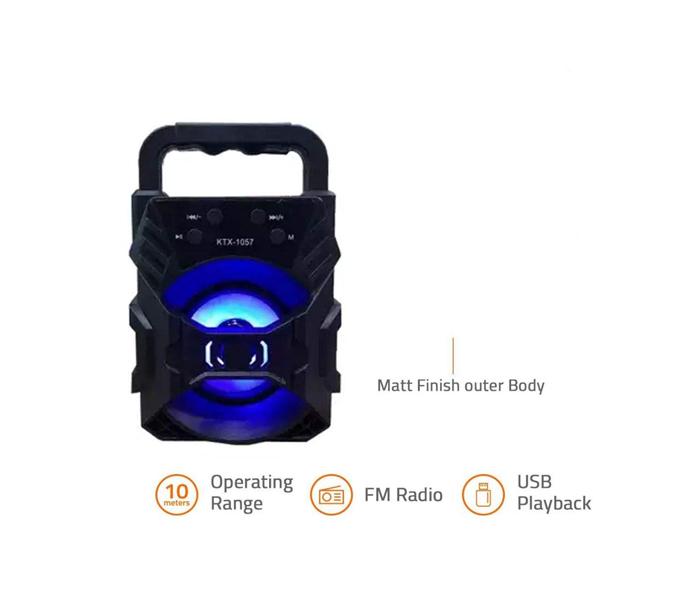 Blue Birds Portable KTX-1057 Bluetooth Speaker with Light - Zoom Image 2