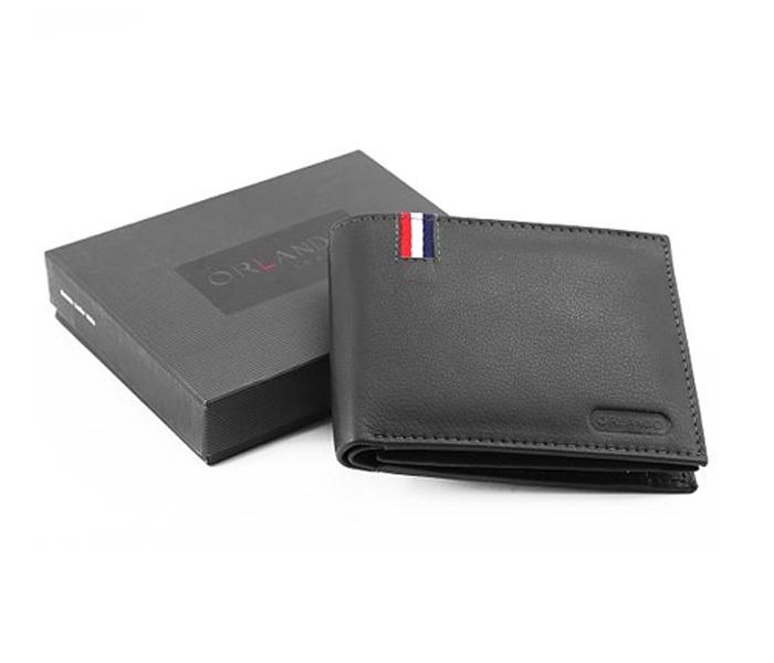 ORLANDO Black Leather Wallet for Men - ORLANDO 218 BLK - Zoom Image 1