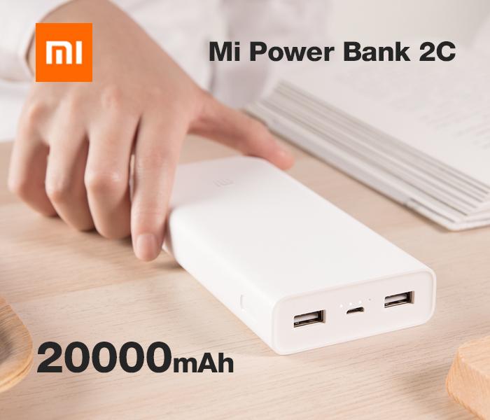 Xiaomi Mi Powerbank 2c 20000mah - White - Zoom Image 4