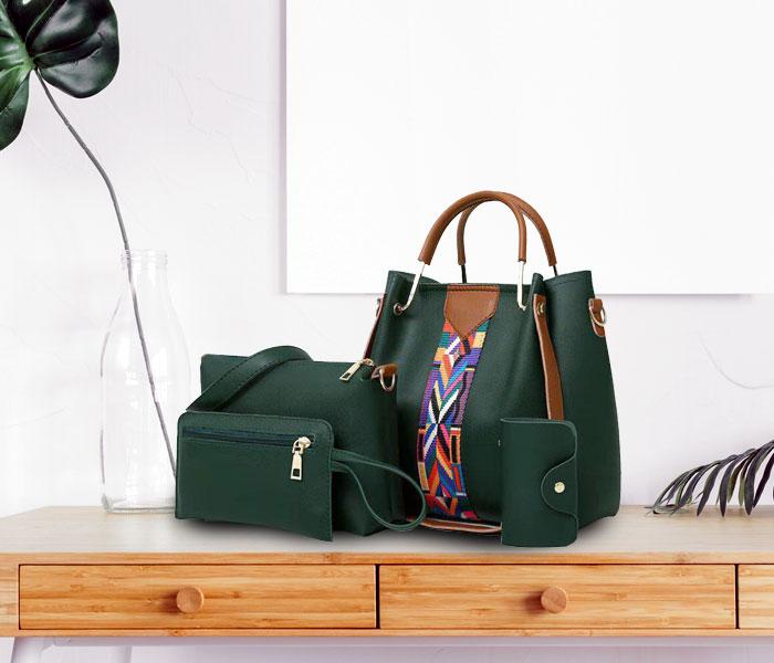 Ladies Luxury Bag 4 pcs Set JA079 - Green - Zoom Image 2