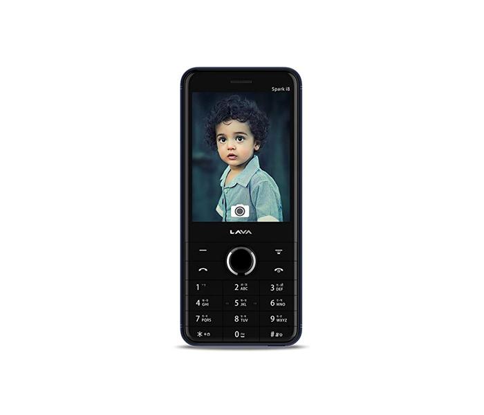 Lava Spark i8 Mobile 1.3MP Camera Dual Sim Mobile Cellphone with Crystal Keypad - Black and Blue - Zoom Image 2